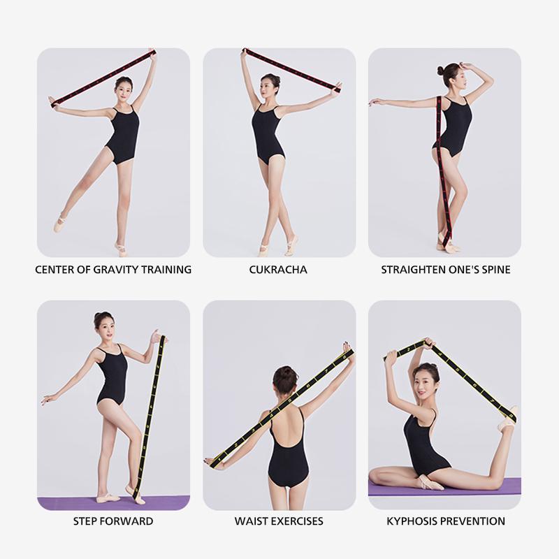 High Quality Customized Yoga Mat Strap Ballet Elastic Jacquard Logo Stretching Resistance Band Spandex/Nylon 40mm Convenient