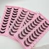 Low Price Glitter Lashes Natural Fluffy Half Lashes Faux Mink Korean Pbt Fiber 10 Pairs 12mm Mink Eyelashes