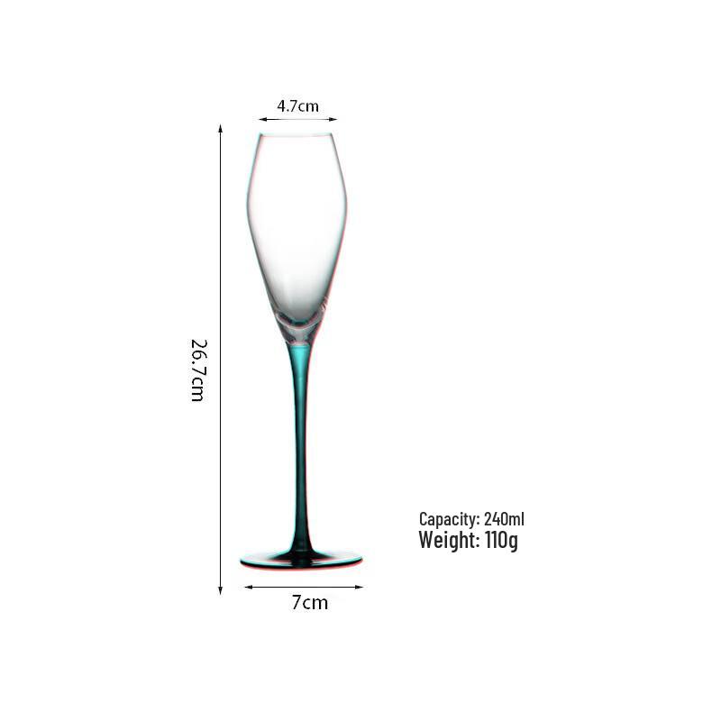 Shangqi Crystal Stem Champagne Flutes