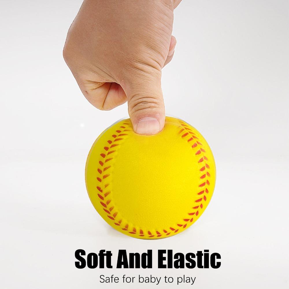 PU Soft Baseball Squeeze Toy Softball Durable Training Balls  Kid