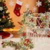 Christmas String Lights with Red Berry Xmas Cedar Garland Fairy String Lights for Indoor Outdoor Xmas Decorations