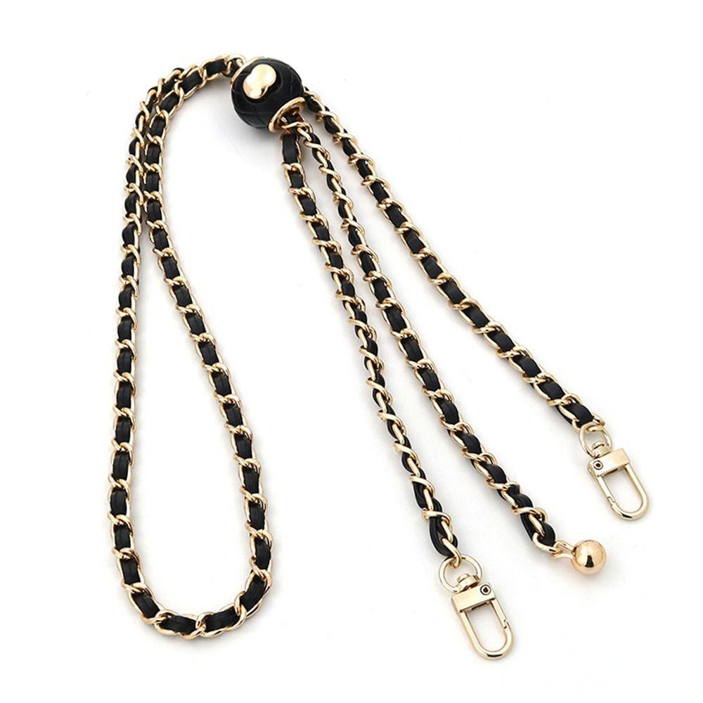 Strap Metal Adjustable Length Strap Non-fading Chain Replacement Shoulder Strap Golden Balls Chain