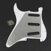 FLEOR Estilo ST SSS Guitarra Scratch e Parafuso Pérola Branca 11 Furos Pickguard, Pickguard, Placa, Conjunto, 4 Camadas