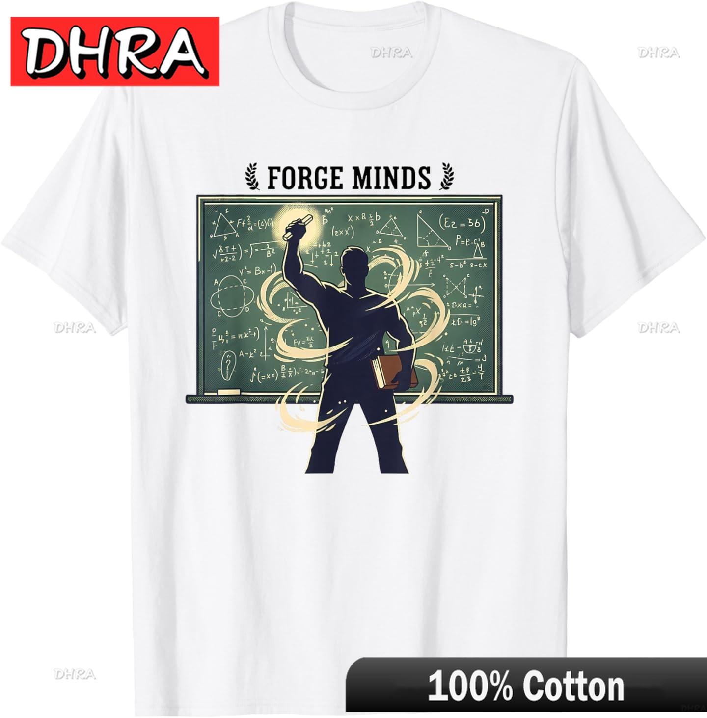 Forge Minds Cool Teacher Build Knowledge Inspire Students TShirt Tees Cool Minimalist Y2K Clothing Shirts for Gift Idea TShirt S