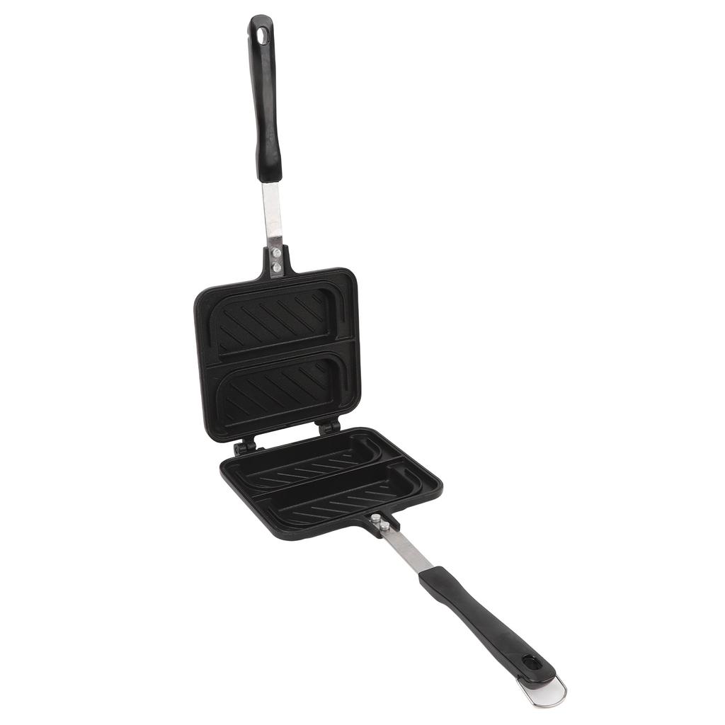 Sandwich Maker Nonstick Sandwich Baking Pan Breakfast Frying Skillet Griddle with Handle for Home