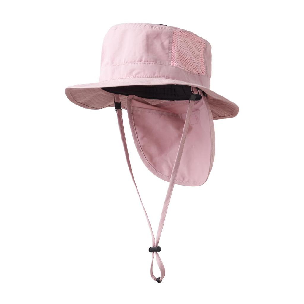 Fully Blackout Summer Hat for Kids Number Rose [Emoca] Brim, (JP, Size, 54.0 Cm, Pink)