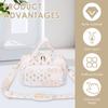 Travel Hanging Toiletry Bag Portable Waterproof Women Makeup Organizer Bag Handheld Large Capacity Cosmetic Toiletry Storage Bag