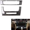 Thor-Ind Kohlefaser AC Klimaanlage CD-Steuerkonsolen-Blendenrahmen für BMW Alte 3er Serie E90 E92 E93 2005-2012 Auto-Innenraum