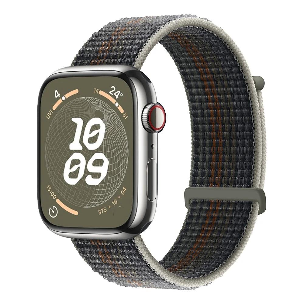Braided Nylon Loop Strap For Apple Watch 11 10 9 8 7 45mm 41mm 42mm 46mm Ultra 3/2 49mm Comfortable Bracelet iWatch 6 5 SE Belt