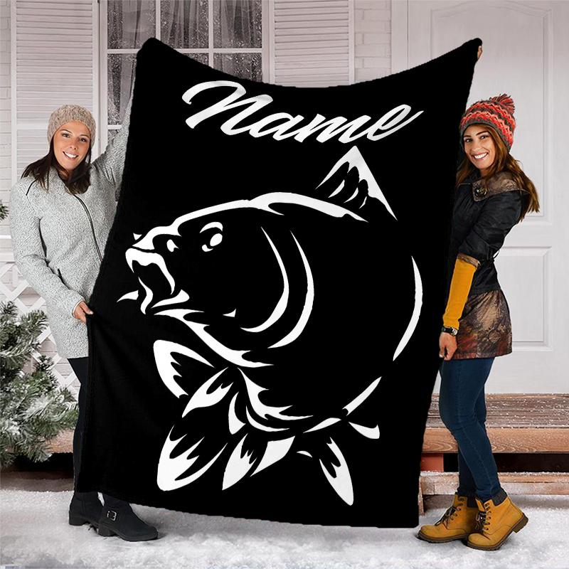 Personalized Custom Name Blanket - Nash Logo Print Design,Blanket for Sofa,Bed,Travel,Camping - Soft and Warm, Great Gift