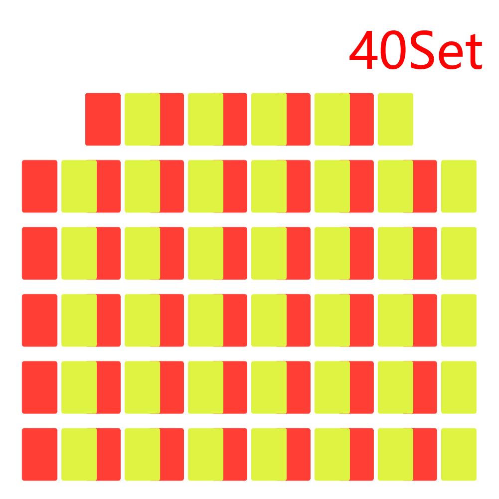 PVC Soccer Referee Red Yellow Cards Football Match Training Referee Tool 8x11cm