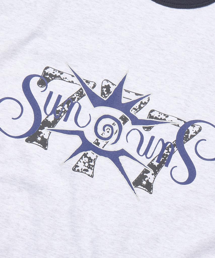FREEMARIO Jackpot Ringer T-Shirt [Melange Grey]