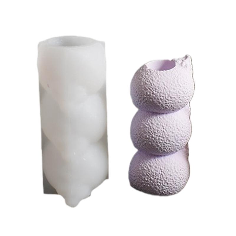Easy To Use Silicone Mold For Stacked Candle Holders Perfect For Adding A Personal Touch To Home Decors And Celebrations