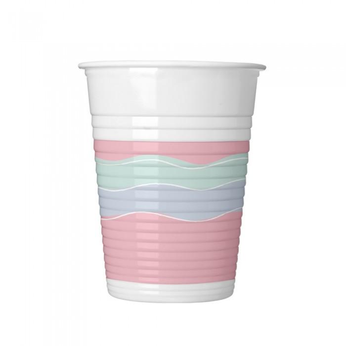Tazza da festa con motivo a onde elegante Procos (Confezione da 8)
