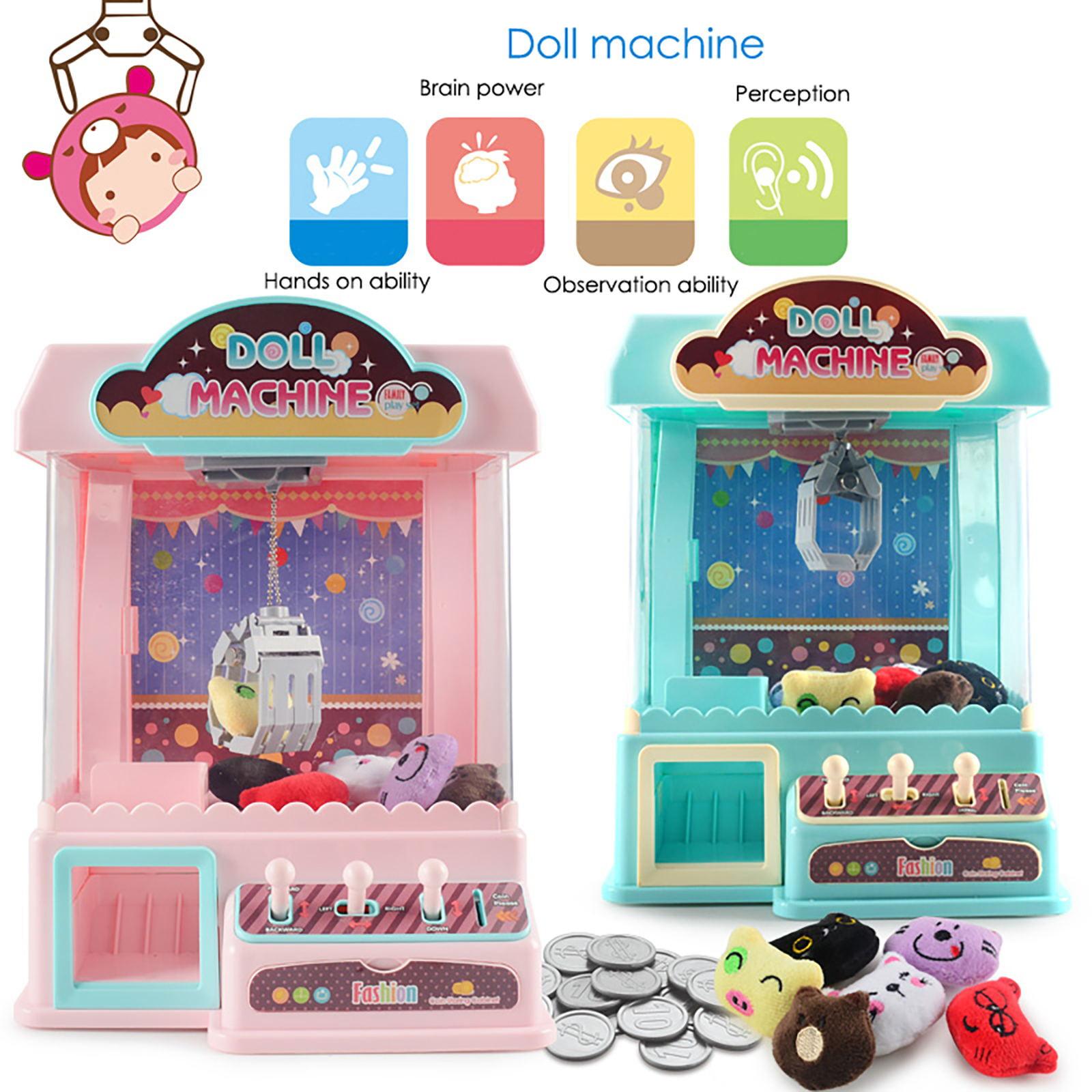 

Детская маленькая мини-электрическая машина, легкая музыкальная монета, игровая коробка розовый