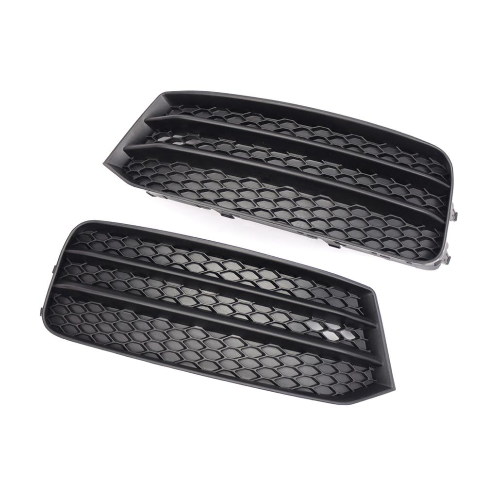 Black Left Right Front Hood Fog Light Lower Grill Grilles Cover For F30 F31 2011-2018 8XA807681B9B9
