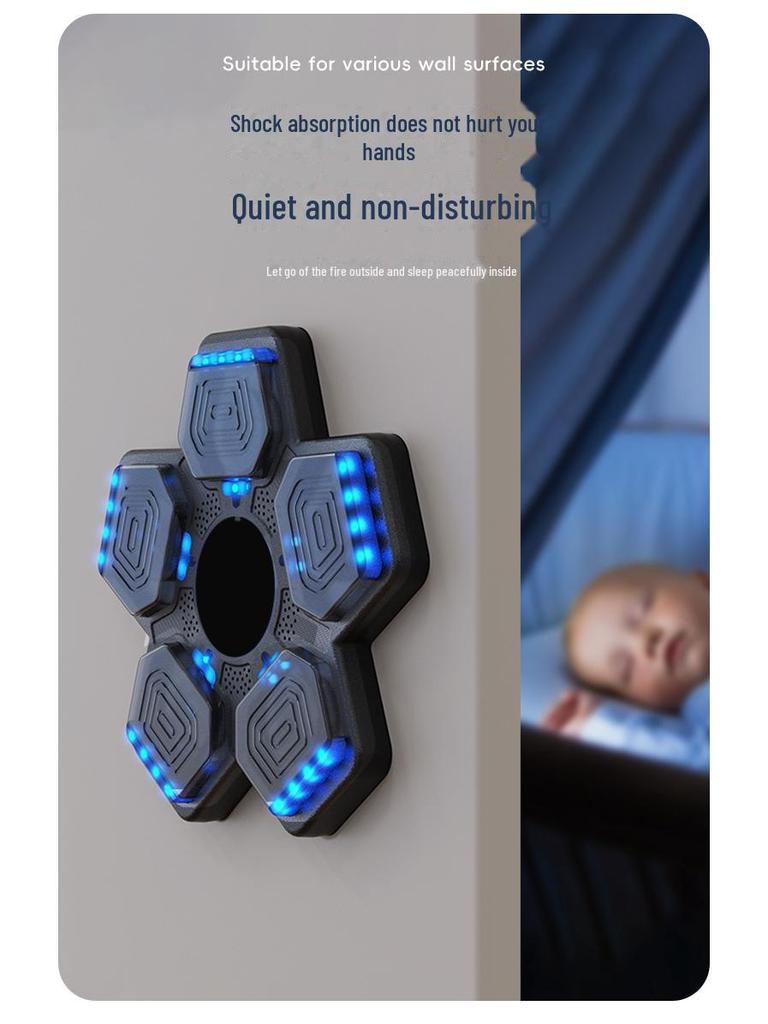 Kid's Smart Music Boxing Trainer: Wall-Mounted Exercise & Training Toy