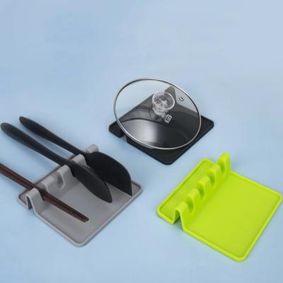 Utensil Holder Silicone Kitchen Utensil Rack Heat-Resistant Drying Rack Spoon Shelf Non-Slip Chopsticks Holder Utensil Rest
