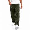 Men's Multi-Pocket Cargo Pants Loose Fit Casual Long Trousers for Everyday Wear and Outdoor Activities