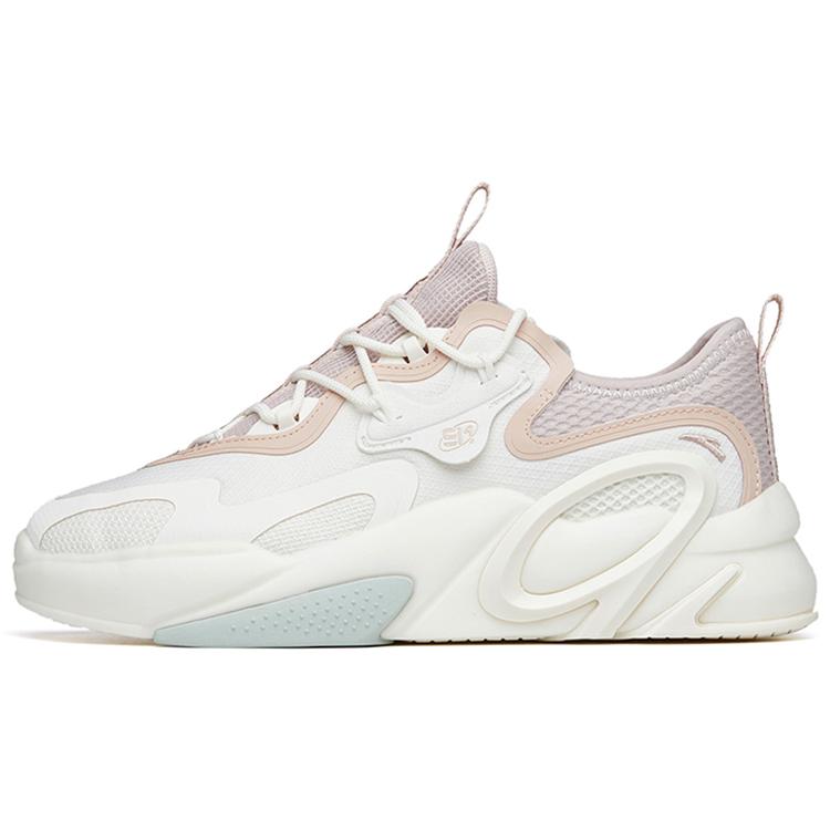 New Anta AT91 Low-Top Skateboard Shoes Women's White Gray 122218072-4