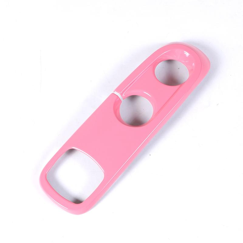 ABS Carbon Fiber Texture Car Center Console Gear Shift Panel Cover Trim Stickers For Mercedes Smart 451 Fortwo 2009-2015