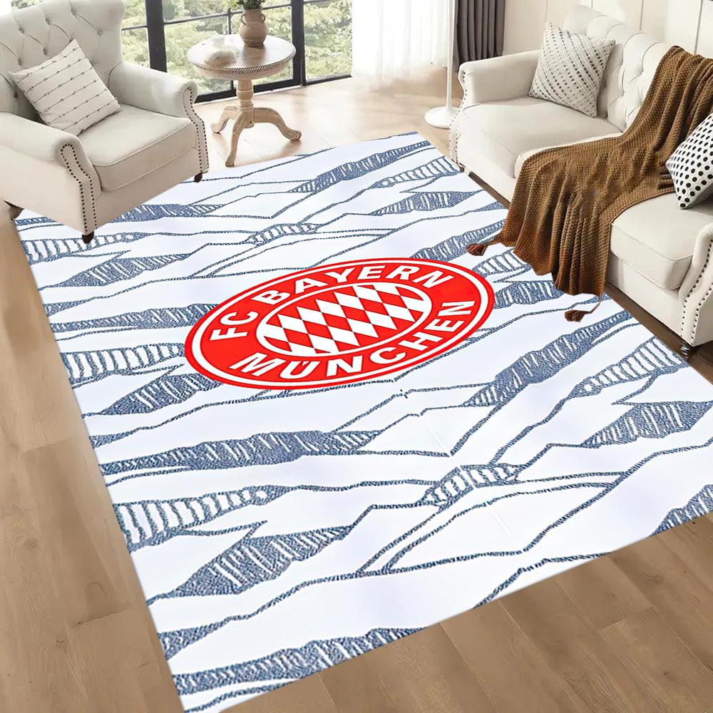 Bayern Munich Area Rug Design for Playrooms Decorate room Outdoor Living Rooms Antislip Carpet Anime Office Decor Gift for Festivals