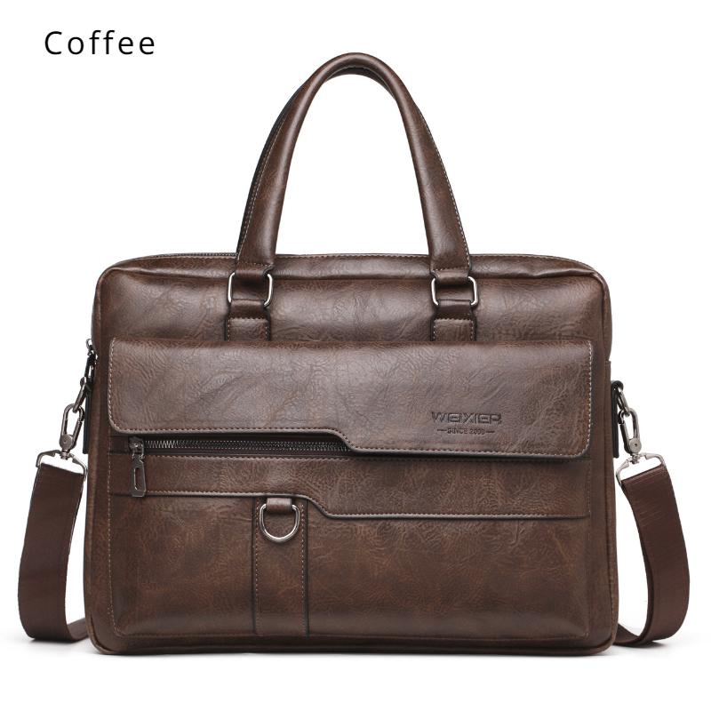 Borsa a mano da uomo in pelle PU impermeabile, borsa a spalla retrò alla moda, borsa da lavoro per computer, borsa a tracolla, valigetta, regali di compleanno per il marito