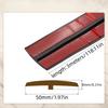 1pc 118.11inX1.97in Carpet To Tile Floor Transition Strip Self Adhesive T-Molding Threshold Household Divider Cover Doorway