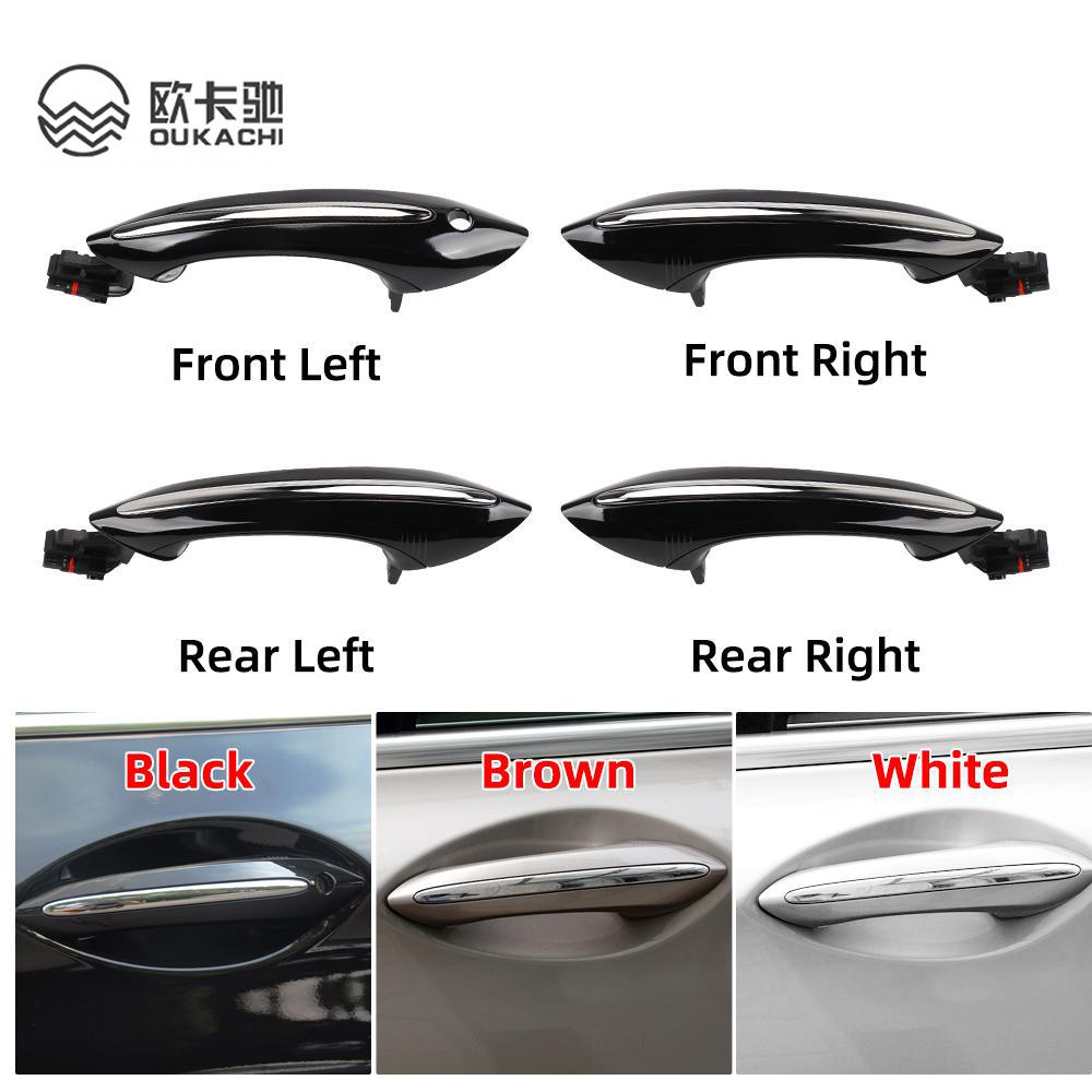For BMW F02 F10 F06 F07 Car Exterior Comfort Access Door Handle Keyless Go Replacement For BMW 5 6 7 Series Black White Brown