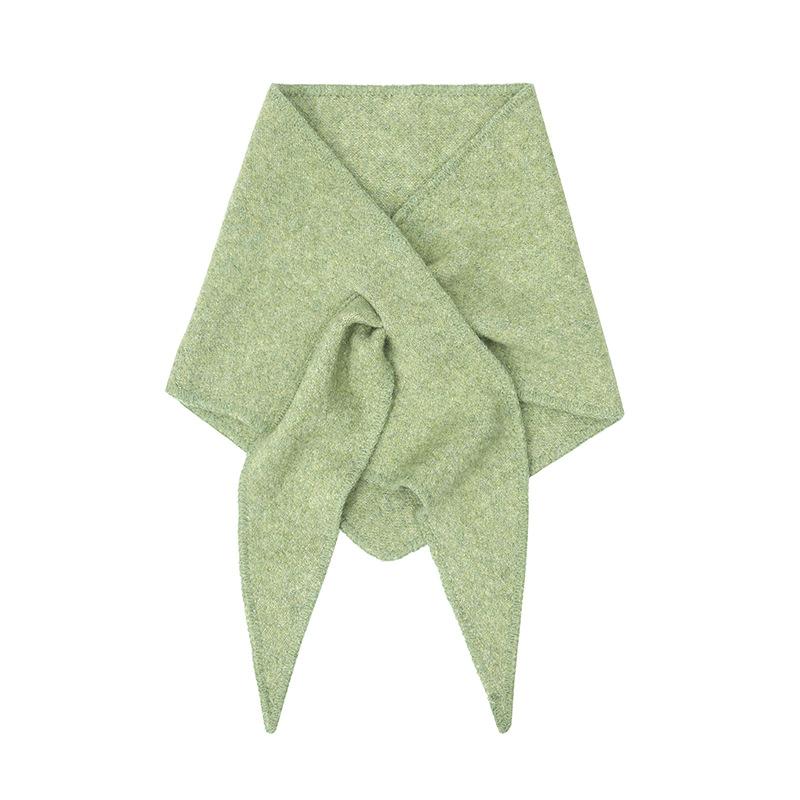 2025 New Autumn and Winter Wool Knitted Triangle Scarf Shawl Scarf
