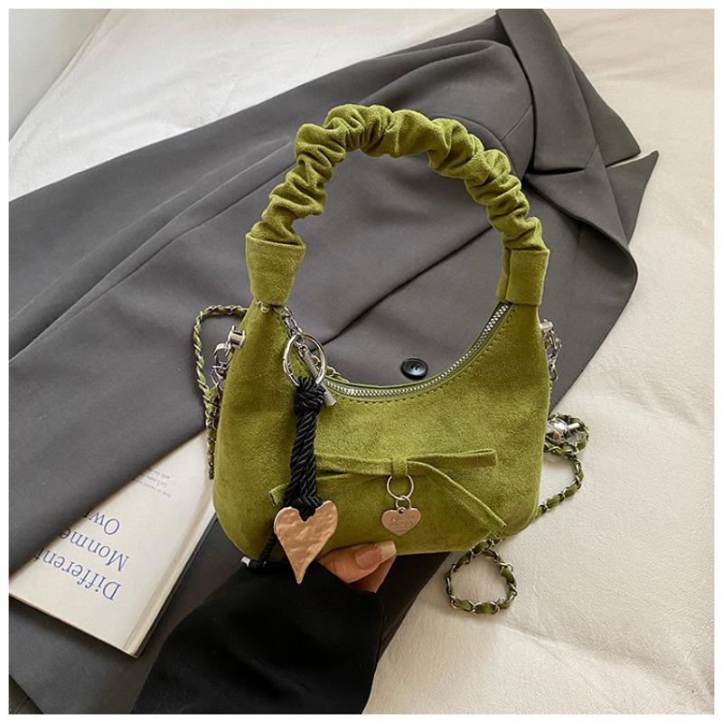 

A High-look Casual and Simple Single-shoulder Crossbody Bag for Women In Summer зелений