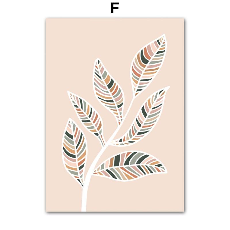 

Скандинавские Красочные Листья Цветы Абстрактные HD Постеры и Принты Настенное Искусство Холст Живопись Украшение для Дома Спальни Гостиной 21cm×30cm NoFrame