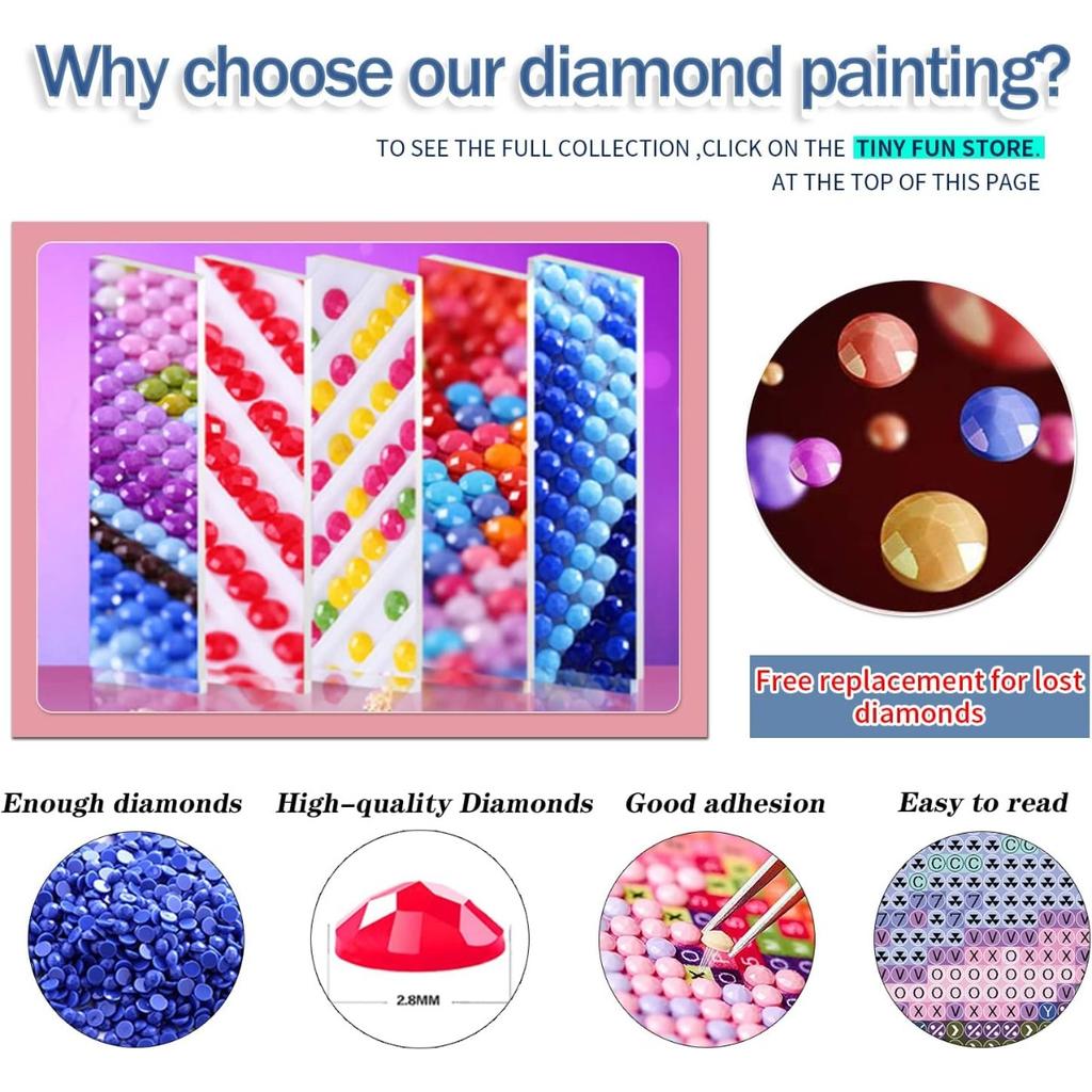 5D Flower Diamond Painting Art Piece Set DIY Full Diamond Cross Stitch Crafts and Crafts Decoration Home Wall Ornaments