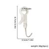 4pcs Clip Hooks Tube Clamp Hook Kitchen Bathroom Multi-function Hanger Hook For Clothes, Bags, Towels, Homes, Kitchens Bathrooms