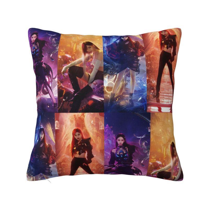 Custom Kpop A-Aespas Girls Karina Winter Giselle Ningning Pillow Case Sofa Luxury Cushion Cover Car Pillowcase