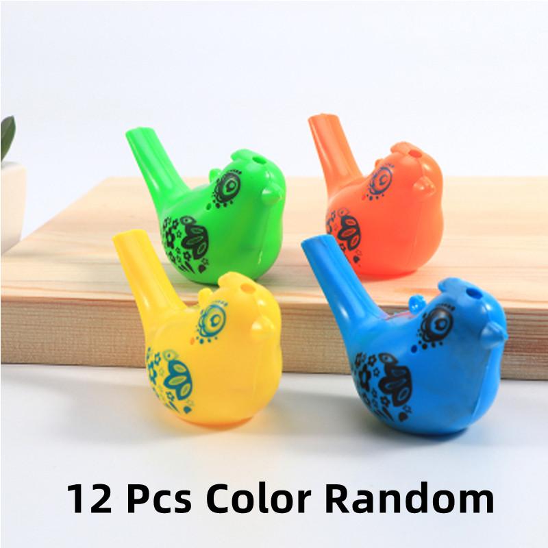 Coloured Drawing Water Bird Whistle Bathtime Musical Toy For Kid Early Learning Educational Children Gift Toy Musical Instrument