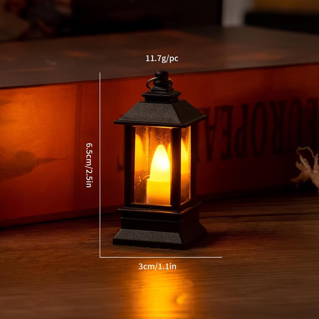 Vintage LED Mini Oil Lamp Lantern - Home Decor & Photo Prop Gift.