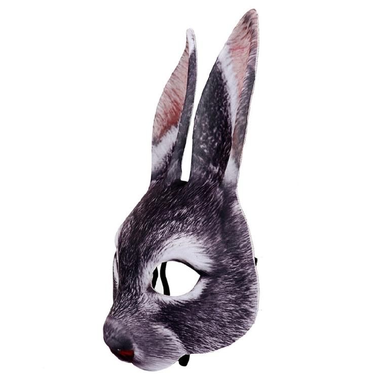 EVA Cosplay Bunny Mask Costume Adult Cosplay Mask Half Face Mask Costume
