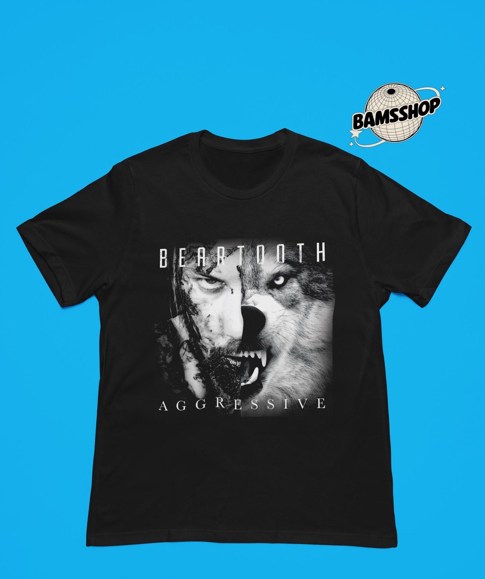 Beartooth T-Shirt, Aggresive Album Metal Rock Band Music Merch Shirt, Retro 90s Personalized Casual T-Shirt S