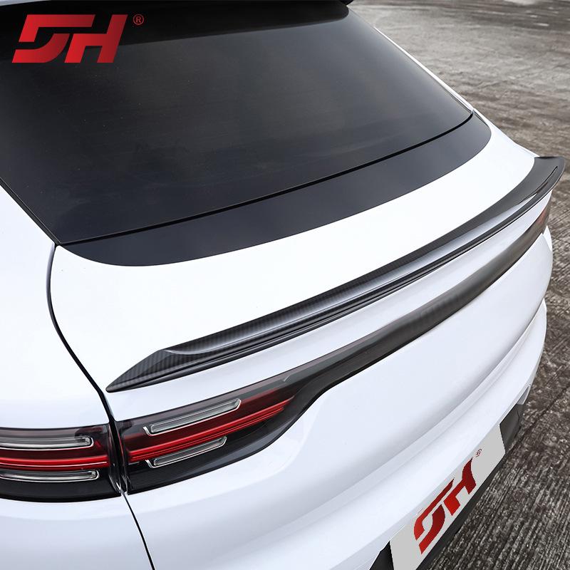 Compatible with 2018+ Porsche Cayenne 9Y0 Coupe Turbo GT Carbon Fiber Rear Spoiler in Twill Bright Polish