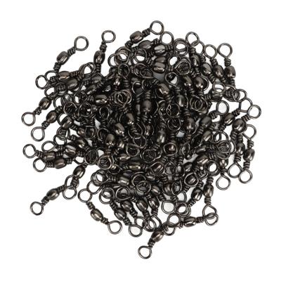 100 Pezzi Girella da Pesca Alta Velocità Rotazione Stabile Prevenzione Ruggine Girella a Barilotto Connettore Filo da Pesca 3 0 37mm 55kg