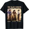 Svart Cowboy Western Rodeo Melanin Svart Historie Texas Menn T-skjorte(9)