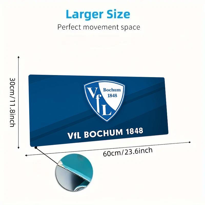VfL Bochum Print Cushion Non-slip Laptop Tablet Big Mousepad XXL Mat Mini PC Playmat With Lock Edge