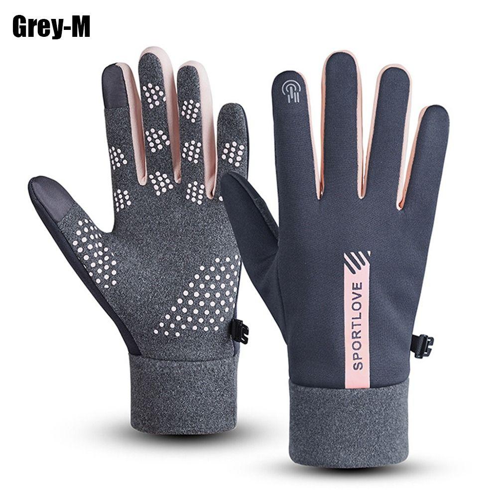 Outdoor Touch Screen Riding Cycling Cold Proof Windproof Full Finger Mittens Winter Gloves