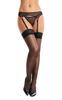 Erotic Lingerie Black Stockings for Garter Belt Lace Stockings 5541 - Black 5