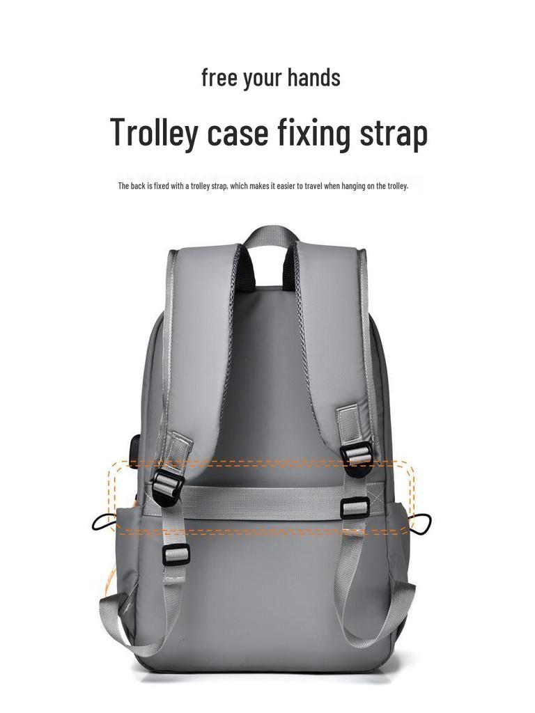 Men's High-End Fashion Waterproof Travel and Business Laptop Backpack