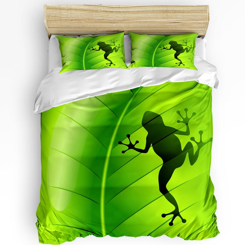 Set Biancheria da Letto Animali Per Camera da Letto Letto Casa Teschio Mimetico Design Militare con Vari Copripiumino Rana Copripiumino Federa