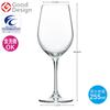 Toyo Sasaki Glass DIAMANT Wine Glasses, 255ml, Set of 3, Dishwasher Safe, Shatter-Resistant, Good Design Award Winning, Suitable for Red and White Win