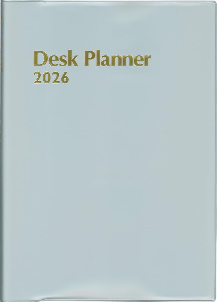 Hakubunkan 2026 B5 Weekly Desk 123 January Planner, Silver, No. (Starts 2026)