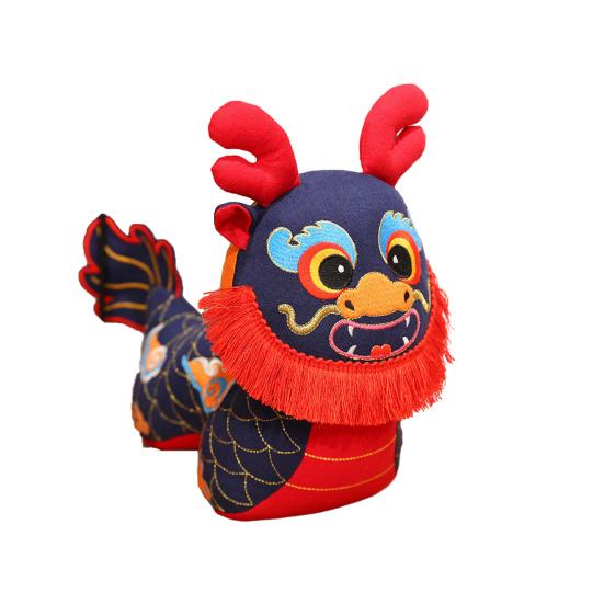 

Плюшевый кулон в китайском народном стиле с драконом, милый зодиакальный дракон, кукла, плюшевый талисман года S